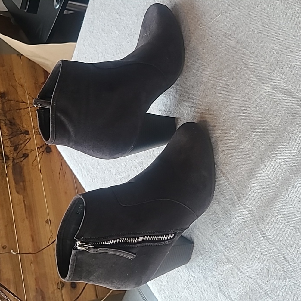 JG charcoal booties